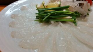 とらふぐ刺身「てっさ」